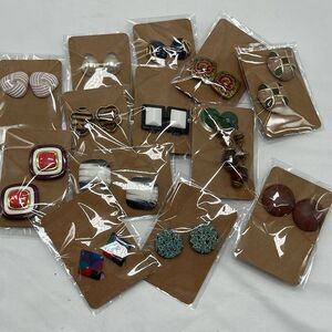 13 Pairs of Vintage Abstract Clip On/Screw On Earrings